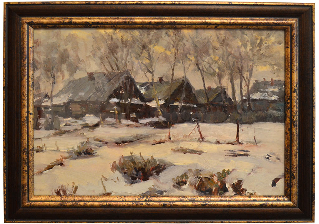 Виктор Никитин. г. Ивантеевка, ул. Трубниковская. 1950. Холст, масло