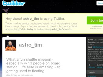 astro_tim - первый астронавт-блогер