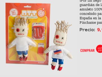 Кукла вуду в форме игрока сборной России. Скриншот с сайта cuatro.com.