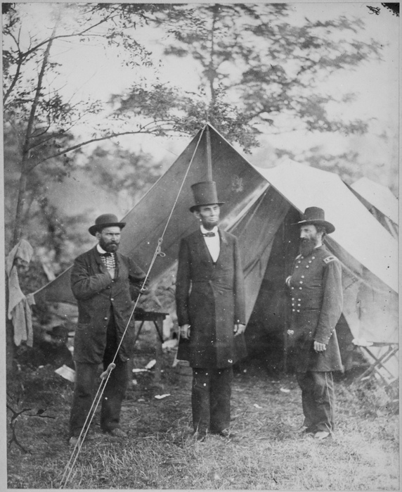 President Lincoln, Allan Pinkerton, and Maj. Gen. John A. McClernand